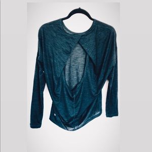 Lululemon dark Forrest Green/Teal Top